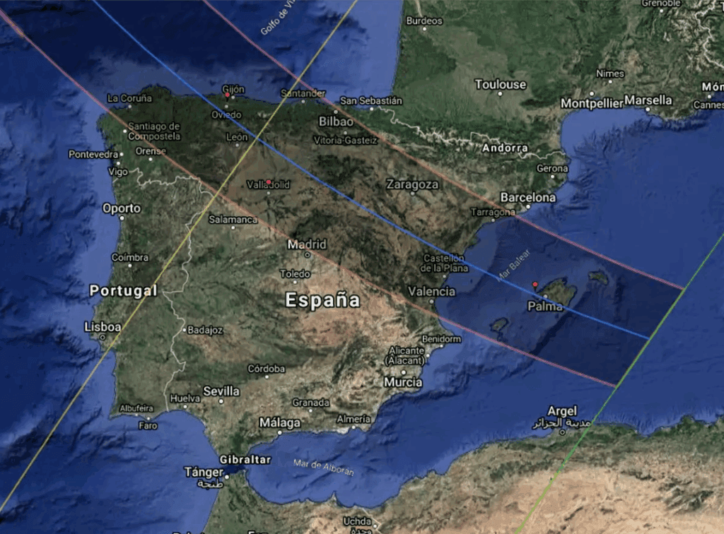 Eclipse lunar sierra de guara