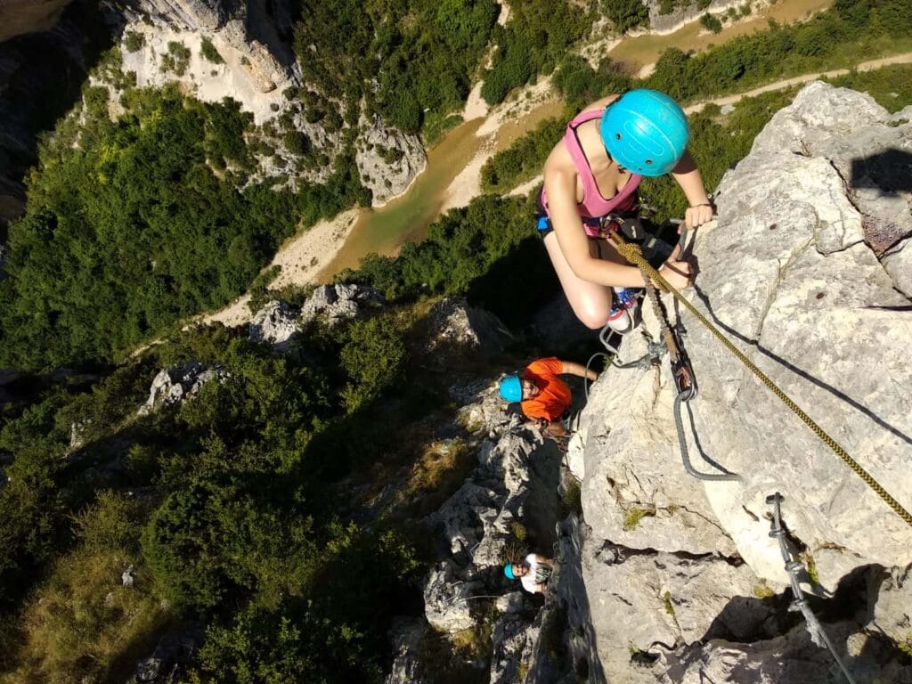 vias ferratas en la sierra de guara otoño